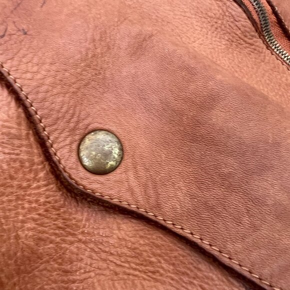 Sundance Brown Leather Studded Crossbody Bag - Picture 12 of 13